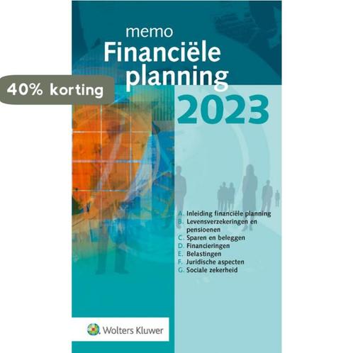 Memo Financiële planning 2023 9789013172072, Boeken, Overige Boeken, Zo goed als nieuw, Verzenden