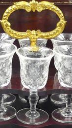Drankkast - Hout, Kristal, Messing