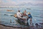 Giuseppe Giardiello (1887-1920) - Pescatori a Napoli