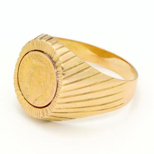 Bague - 18 carats Or jaune, Handtassen en Accessoires, Ringen