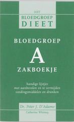 Het bloedgroepdieet Bloedgroep A zakboekje / Het, Boeken, Verzenden, Zo goed als nieuw, P. D'Adamo