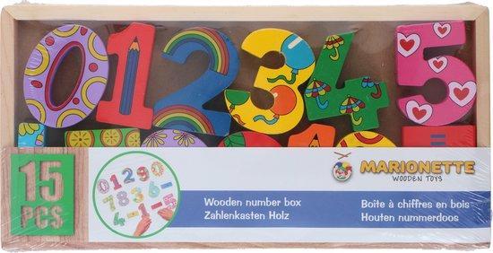 2dekans | Marionette - Houten Cijfers - Rekenen Met Hout -, Kinderen en Baby's, Kraamcadeaus en Geboorteborden, Ophalen of Verzenden