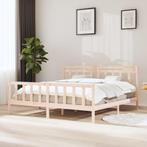 vidaXL Bedframe massief hout 200x200 cm, Huis en Inrichting, Slaapkamer | Bedden, Verzenden, Nieuw