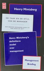 STIJL VAN DE MANAGER 9789052611730, Livres, Économie, Management & Marketing, Mintzberg Henry, Verzenden