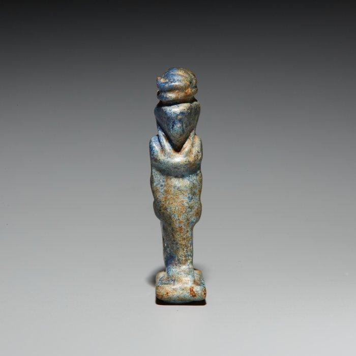 Oud-Egyptisch Lapis lazuli Amulet godin Selkis Selket. Late, Verzamelen, Mineralen en Fossielen