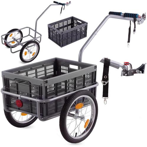 Stevige Fietskar voor Zware Lasten - Tot 50 kg - Afneemba..., Fietsen en Brommers, Fietsaccessoires | Aanhangwagens en Karren