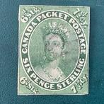 Canada 1857 - 7,5 d vert Avec des marges étroites mais, Gestempeld