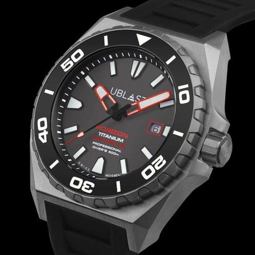 Ublast - Horizon Titanium - Professional Diver 500M -, Bijoux, Sacs & Beauté, Montres | Hommes