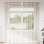 vidaXL Gordijnen met gordijnen 2 pcs Zand 140 x 260 cm, Huis en Inrichting, Verzenden, Nieuw