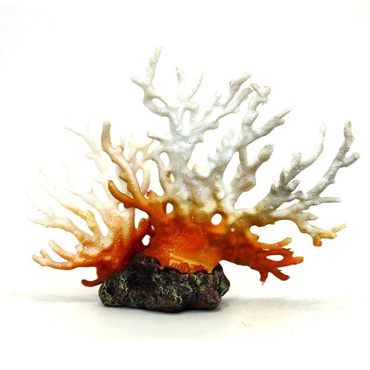 Koraal bruin en wit, kunstkoraal OS-143 - aquarium decoratie, Dieren en Toebehoren, Vissen | Aquaria en Toebehoren, Sierelement