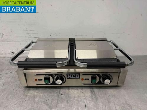 RVS Dubbele Contactgrill Paninigrill Grill Glad 230V Horeca, Zakelijke goederen, Horeca | Keukenapparatuur, Ophalen of Verzenden