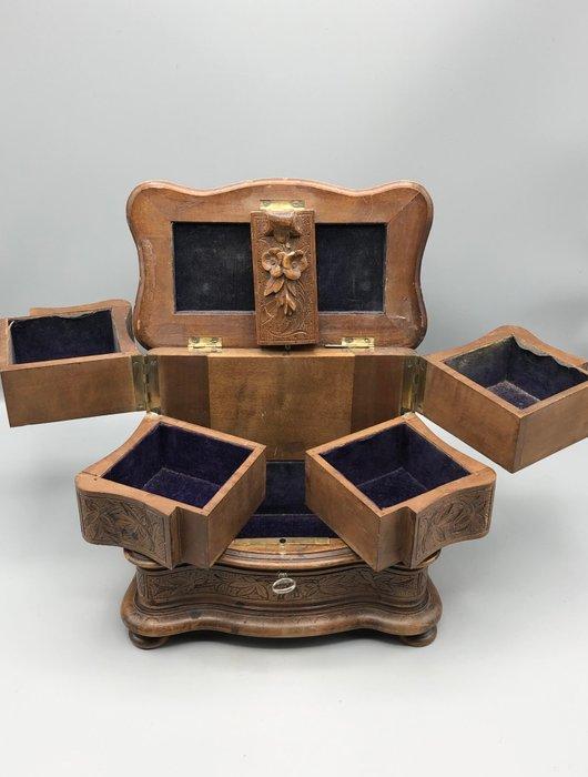 Sieradendoos - Hout, Antiek en Kunst, Antiek | Overige Antiek