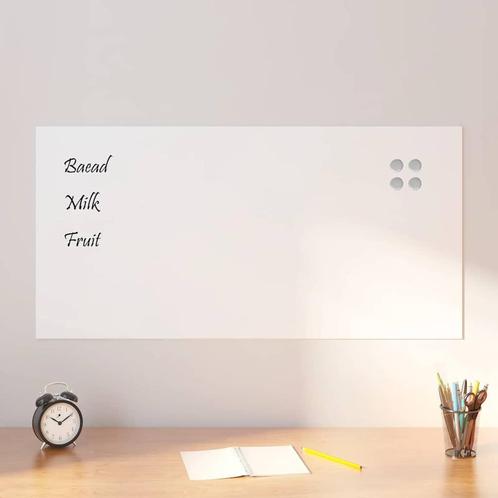 vidaXL Magneetbord voor aan de wand 100x50 cm gehard glas, Zakelijke goederen, Kantoor en Winkelinrichting | Kantoorartikelen