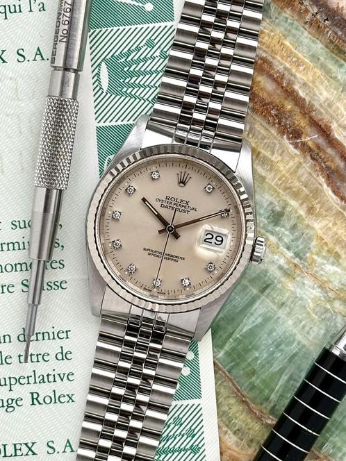 Rolex Datejust 36 16234G uit 1988, Bijoux, Sacs & Beauté, Montres | Hommes, Envoi