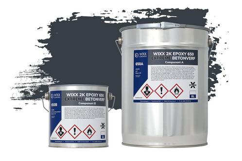 Wixx 2K Epoxy 650 Extreme Betoncoating RAL 7021 | Zwartgrijs, Bricolage & Construction, Peinture, Vernis & Laque, Envoi