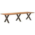 vidaXL Eettafel rechthoekig 320x100x74 cm massief eikenhout, Huis en Inrichting, Tafels | Eettafels, Verzenden, Nieuw