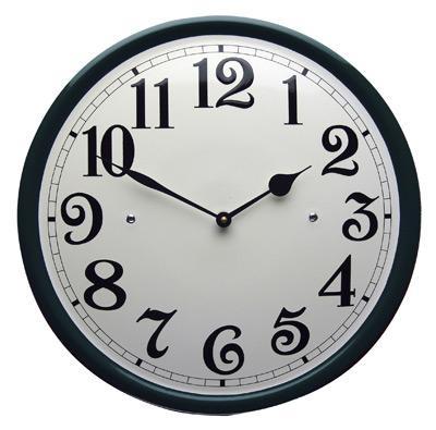 Emaille klok crème met groene rand, Verzamelen, Merken en Reclamevoorwerpen, Verzenden