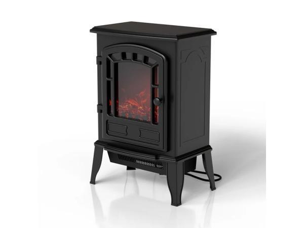 Veiling - Elektrische haard - Incl. Vlameffect - Zwart, Huis en Inrichting, Haarden, Nieuw