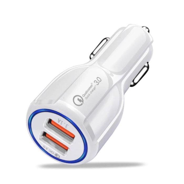 Qualcomm Quick Charge 3.0  Dual Port Autolader/Carcharger -, Telecommunicatie, Mobiele telefoons | Toebehoren en Onderdelen, Nieuw