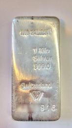1 kilogram - Zilver .999 - Metalor - Verzegeld en met, Postzegels en Munten, Edelmetalen en Baren