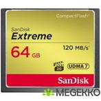 SanDisk Extreme 64GB CompactFlash Geheugenkaart, Verzenden