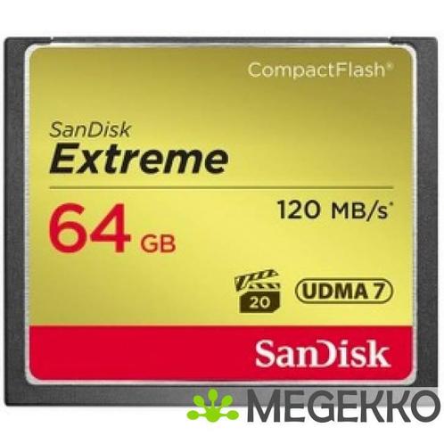 SanDisk Extreme 64GB CompactFlash Geheugenkaart, Computers en Software, Overige Computers en Software, Nieuw, Verzenden