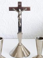 Crucifix (3) - Staal - 1980-1990 - Kerstzegeningbezoek, Antiek en Kunst