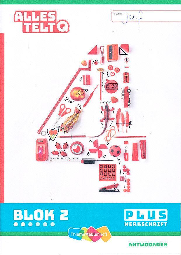 Alles Telt Q Antwoorden Werkschrift Plus blok 2 groep 4, Boeken, Schoolboeken, Verzenden