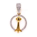 Collier - 18 carats Or jaune - 0.24ct. tw. Diamant, Handtassen en Accessoires, Kettingen, Nieuw