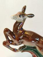 Beeld, Springend hert of ree - 27 cm - 27 cm - Keramiek, Antiek en Kunst