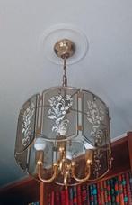 Kroonluchter - Glas, Messing - Hanglamp van geblazen glas, Antiek en Kunst
