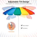 2dekans | Coast Strandparasol Buitenparasol 245cm, Caravans en Kamperen, Voortenten en Luifels, Ophalen of Verzenden, Nieuw