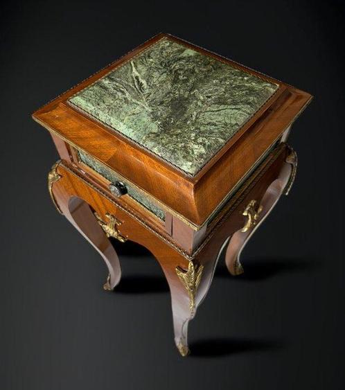Bijzettafel - Hout, Ormolu, Stijl Napoleon III - Groen, Antiek en Kunst, Antiek | Meubels | Stoelen en Sofa's