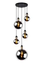Hanglamp Lucide JULIUS -  - 5xE27 - Fumé -, Verzenden, Nieuw