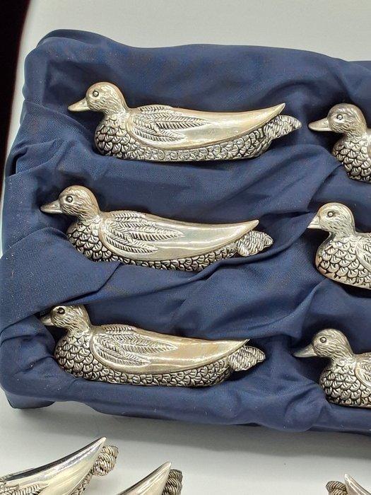 silea - Messensteun (12) - geplateerd met zilver - Set van, Antiek en Kunst, Antiek | Meubels | Tafels