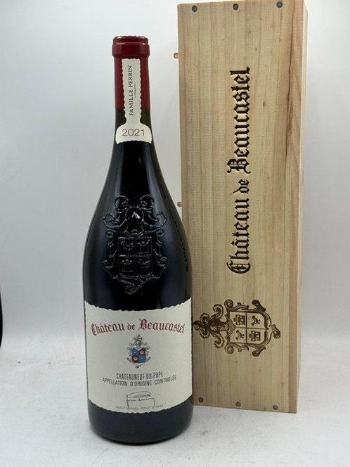 2021 Chateau de Beaucastel - Châteauneuf-du-Pape - 1 Magnum, Verzamelen, Wijnen