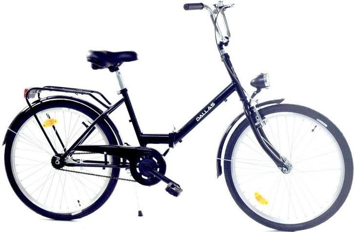 Vouwfiets 24 Zwart | Retour Deal | 40% Korting, Fietsen en Brommers, Fietsen | Vouwfietsen, Versnellingen, Totaal opvouwbaar, 20 inch of meer