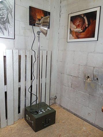 Lampe - Lampe dombre militaire vintage - Acier, Acier beschikbaar voor biedingen
