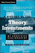 A History of the Theory of Investments 9780471770565, Mark Rubinstein, Verzenden