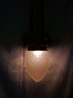 Lampe à suspendre - Laiton, Verre, Antiek en Kunst