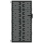 Corten Staal Tuinpoort 85x100 | OP = OP | Tuin Upgrade, Tuin en Terras, Verzenden, Nieuw