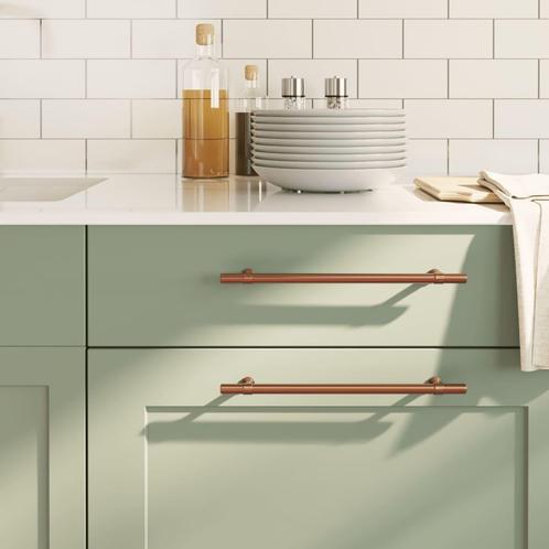 vidaXL Handvatten 20 st 224 mm roestvrij staal bronskleurig, Doe-het-zelf en Bouw, Hang- en Sluitwerk, Nieuw, Verzenden