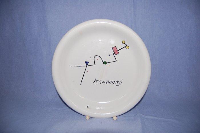 Bitossi - Kandinskij - Bord - Signatur AC - Keramiek - D., Antiek en Kunst, Antiek | Glaswerk en Kristal