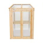 Lendo Online Mini Serre de Culture Bois 60x49x98 Naturelle, Jardin & Terrasse, Serres