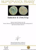 Romeinse Rijk. Claudius (41-54 n.Chr.). As Minerva SC, Postzegels en Munten