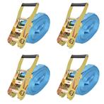 vidaXL Spanbanden 4 ton 8mx50mm blauw 4 st, Doe-het-zelf en Bouw, Verzenden, Nieuw