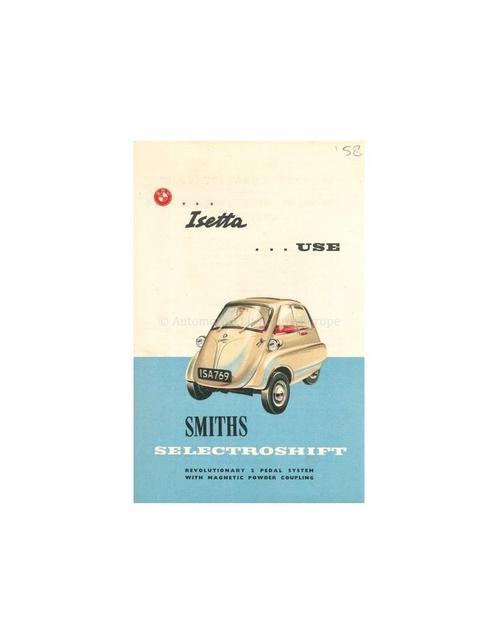1957 BMW ISETTA BROCHURE ENGELS, Boeken, Auto's | Folders en Tijdschriften
