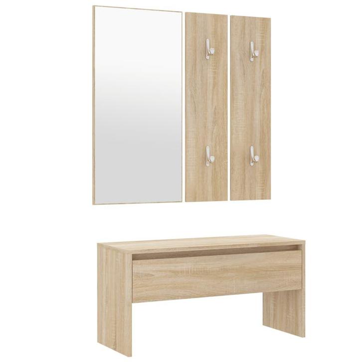 Garderobe set Eiken | OP=OP | 30% Korting & Snel!, Huis en Inrichting, Kasten | Vitrinekasten, 25 tot 50 cm, Met lade(s), Nieuw