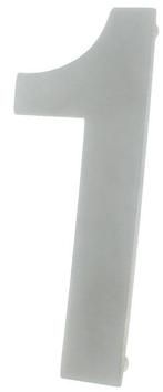 Huisnummer 1 130 mm rvs, Nieuw, Overige materialen, Klink of Kruk