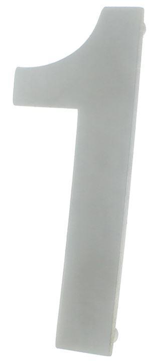 Huisnummer 1 130 mm rvs, Doe-het-zelf en Bouw, Hang- en Sluitwerk, Klink of Kruk, Nieuw, Overige materialen